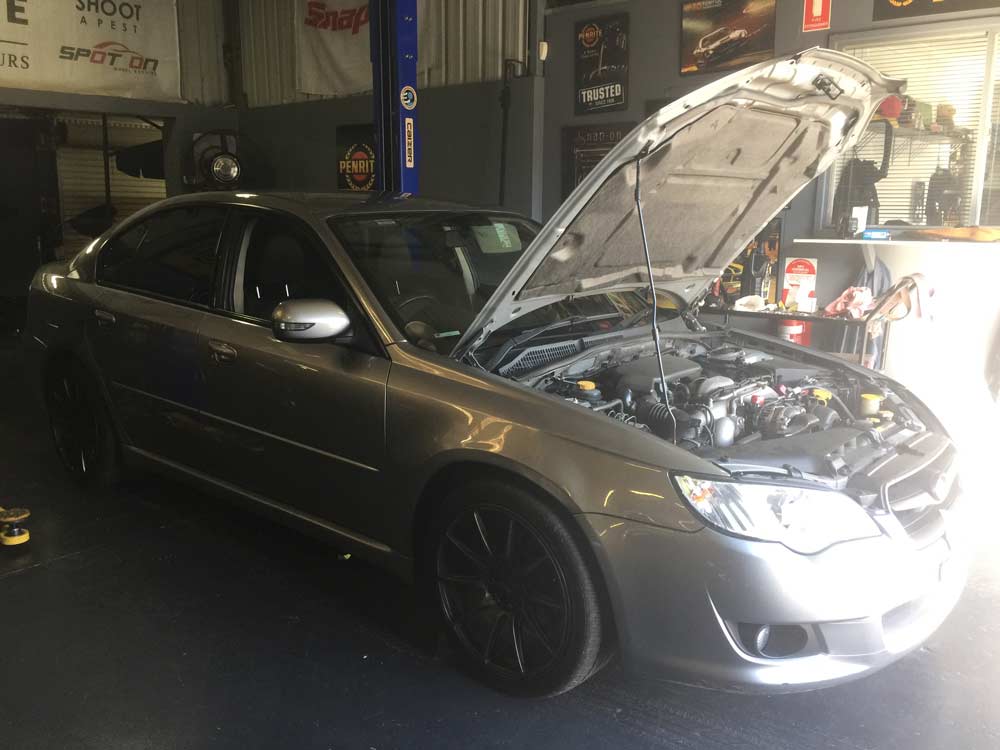 Open Hood Car — Mechanical Workshop in Bellambi, NSW