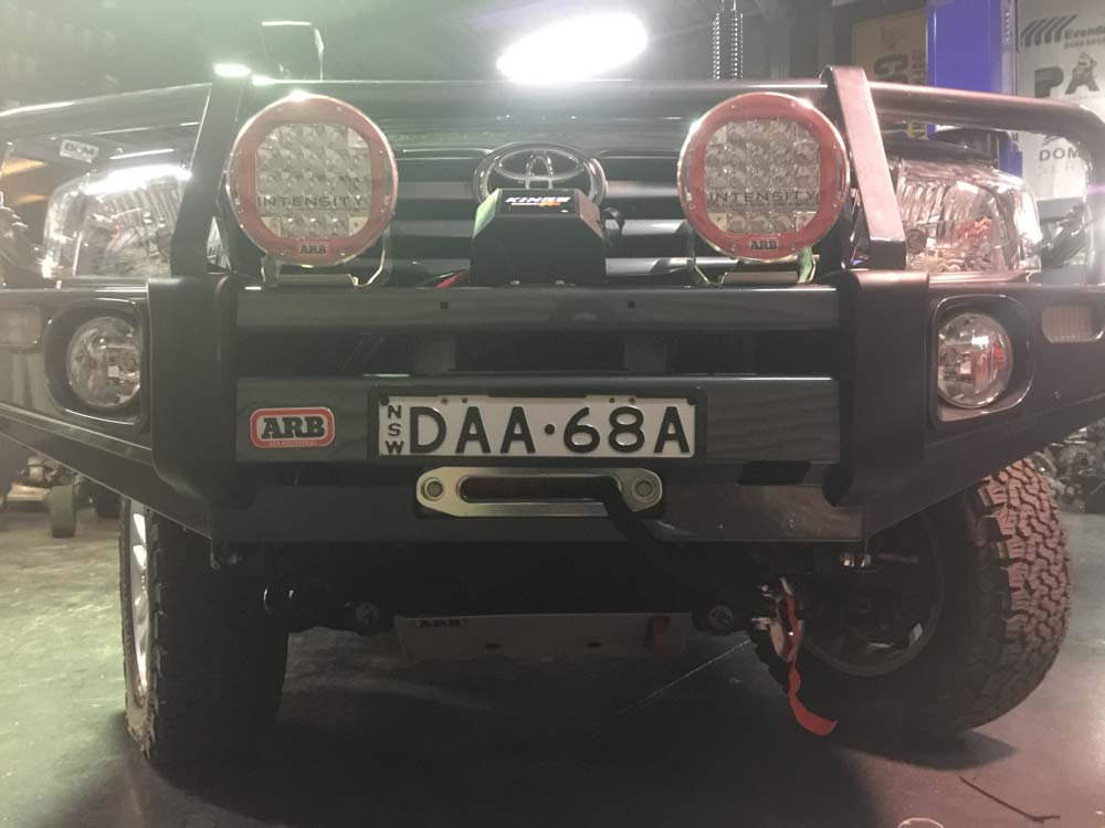 Bumper of a 4WD — Mechanical Workshop in Bellambi, NSW