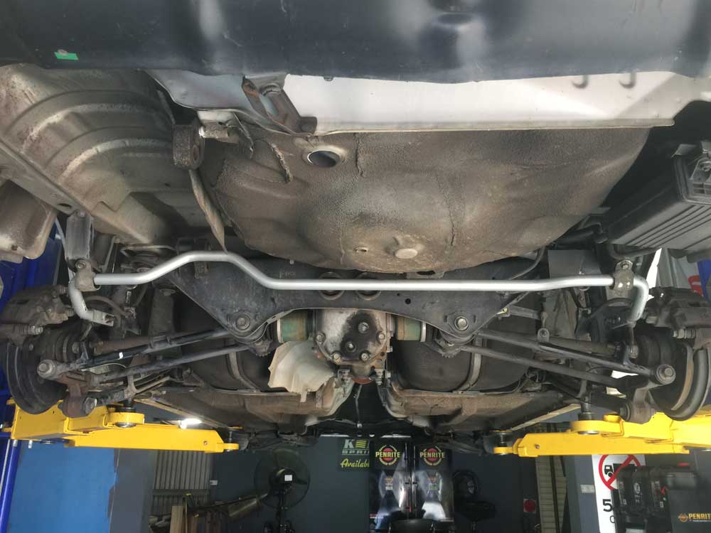 Bottom of a Car — Mechanical Workshop in Bellambi, NSW