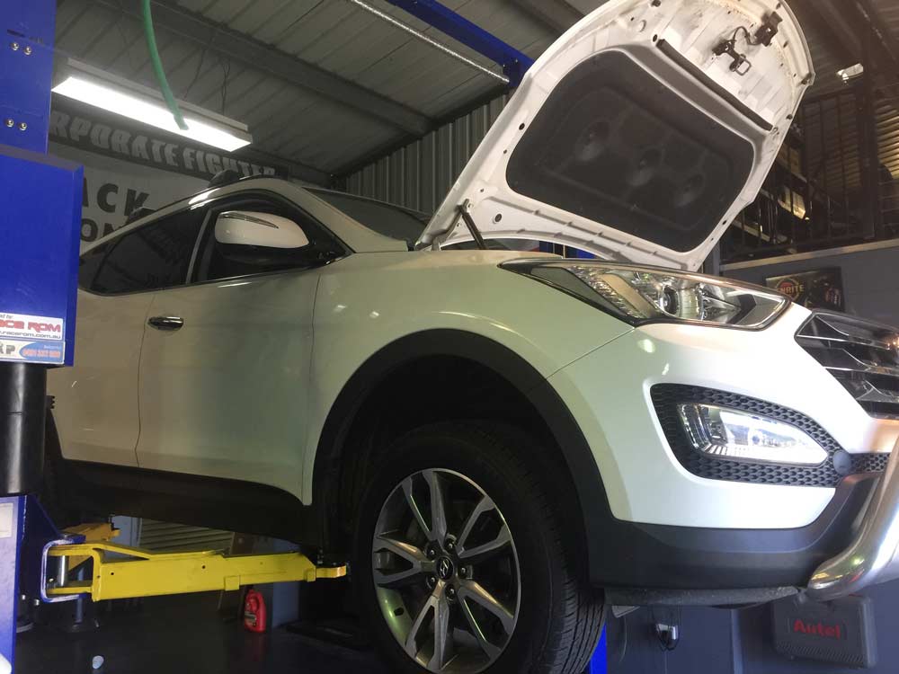 White Car — Mechanical Workshop in Bellambi, NSW